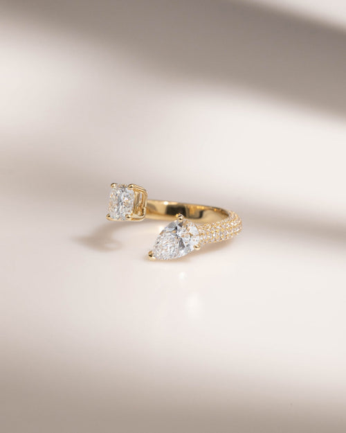 Bague de fiançailles Diamants et Or Jaune