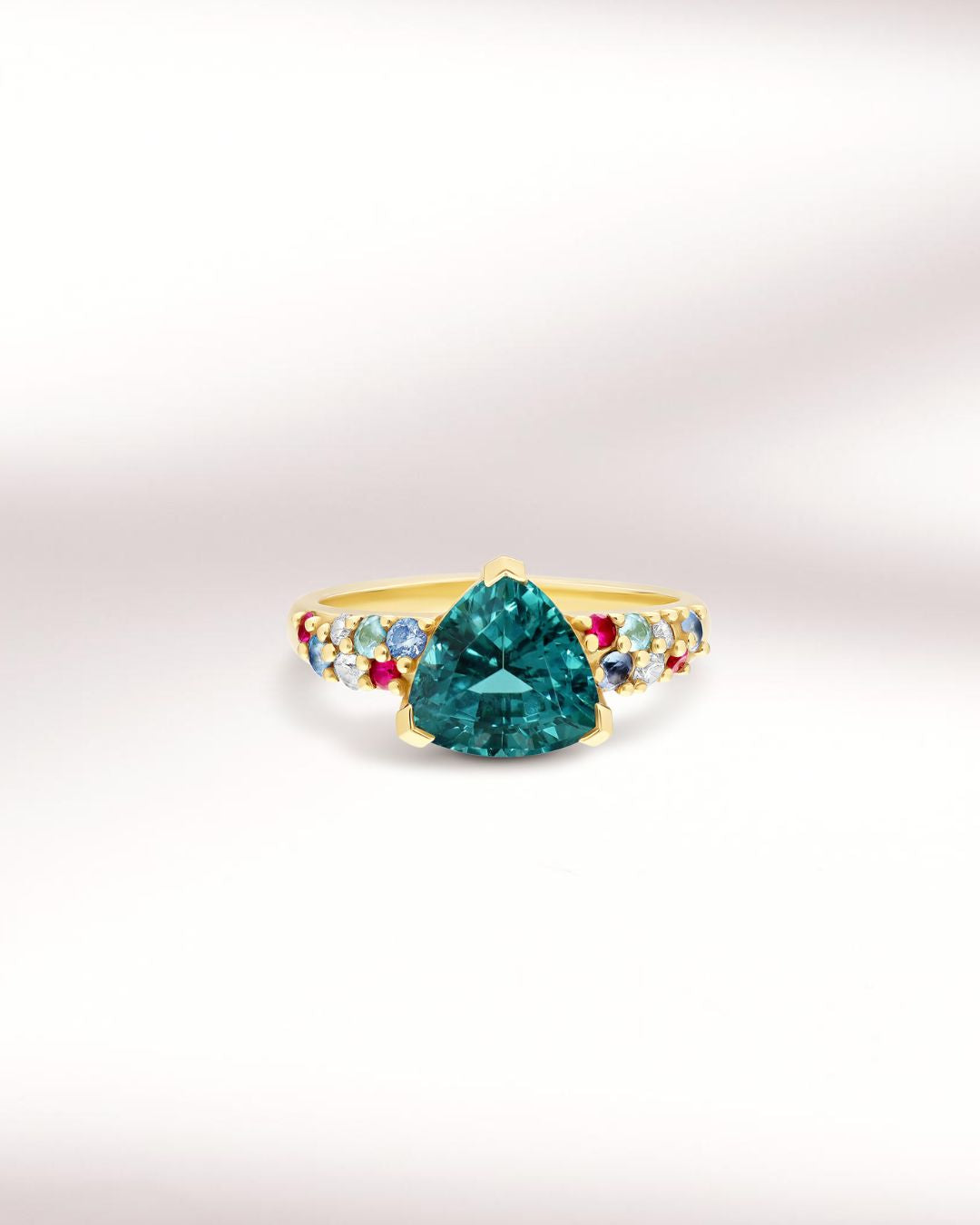 Bague de fiançailles avec Tourmaline de Namibie