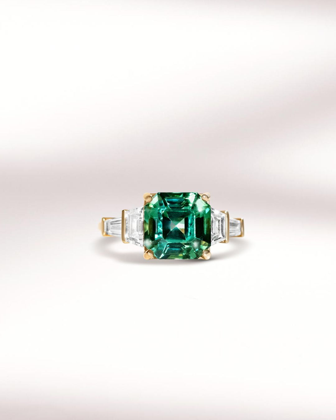 Bague de fiançailles avec Tourmaline d'Afghanistan