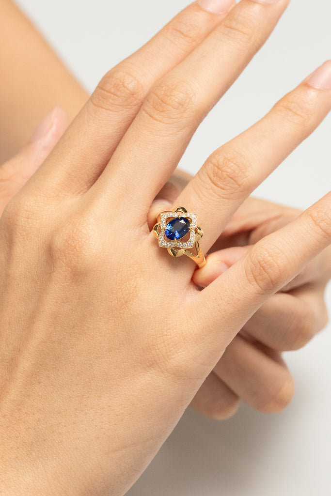 Bague Saphir Bleu